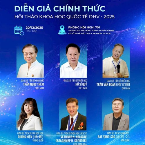 DHV cùng VMIED đồng tổ chức thành công Hội thảo Khoa học Quốc tế “Văn hóa con người trong kỷ nguyên hội nhập – vươn mình”